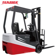 electric forklift truck with bale clamp